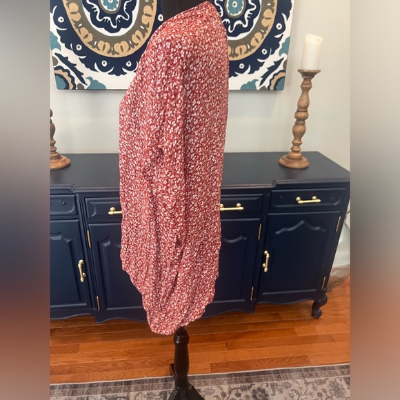 LOFT lightweight flowy cardigan / open front top size small - Picture 4 of 8